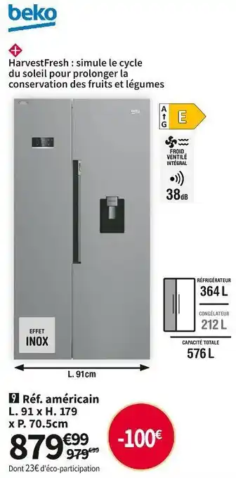 Beko réf. américain gn163241dxbn
