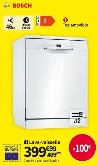 Conforama Bosch lave-vaisselle sms2itw42e offre