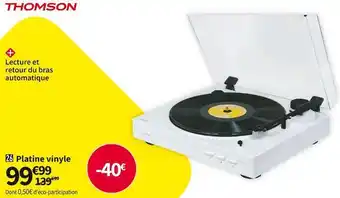 Conforama Thomson platine vinyle tt351 offre