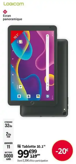 Logicom tablette 10.1" la tab 127 hd