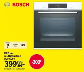 Conforama Bosch four multifonction hba573bro offre
