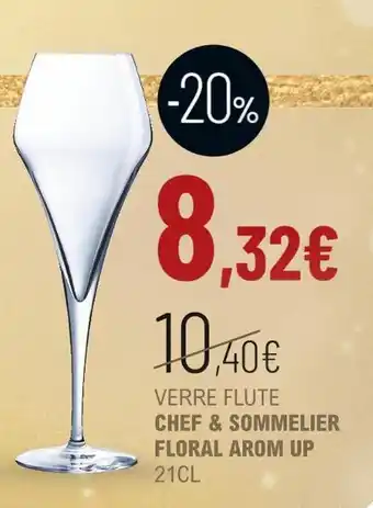 Verre flute chef & sommelier floral arom up