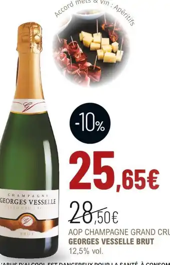 Georges vesselle aop champagne brut grand cru