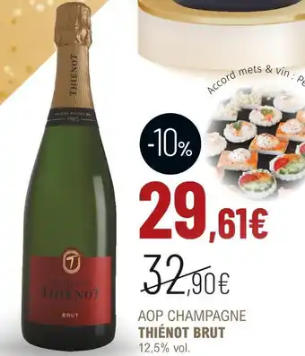 La Vignery Thiénot aop champagne brut offre
