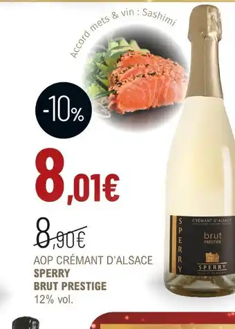 La Vignery Pierre sperry aop crémant d’alsace sperry brut prestige offre