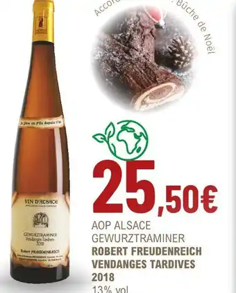 La Vignery Robert freudenreich aop alsace gewurztraminer vendanges tardives 2018 offre