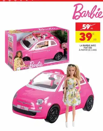 Stokomani La barbie avec fiat 500 offre