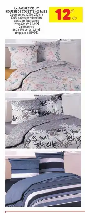 Stokomani La parure de lit housse de colette + 2 taies offre