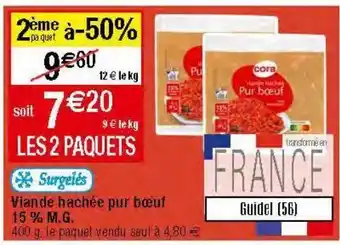 Migros Viande hachée de boeuf cora offre