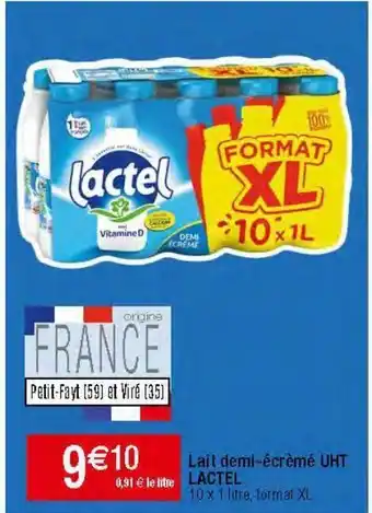 Migros Lait demi-écrémé lactel offre