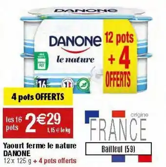 Migros Yaourt danone offre