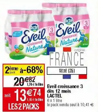 Migros Lait de croissance lactel offre