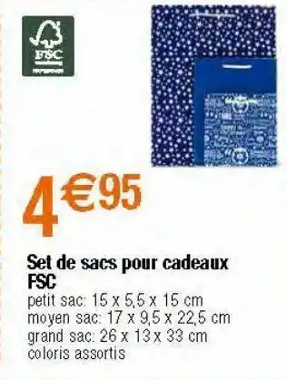 Migros Sacs offre