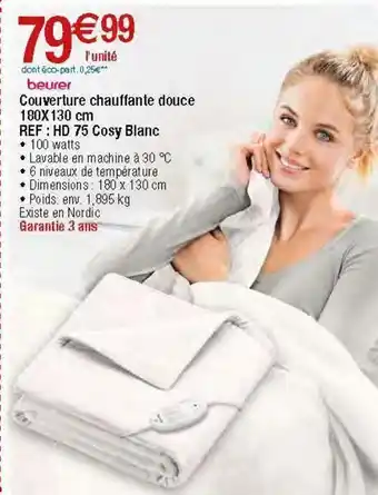 Couverture chauffante beurer