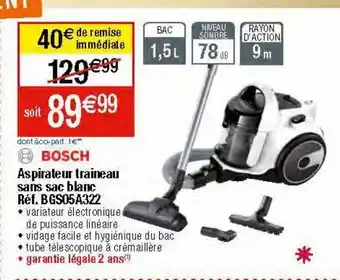 Migros Aspirateur bosch offre