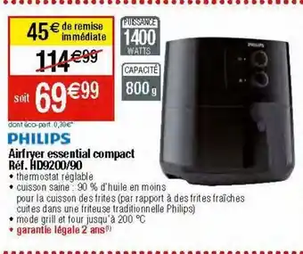 Migros Friteuse air frayer philips offre