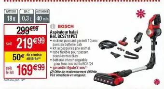 Migros Aspirateur balai bosch offre
