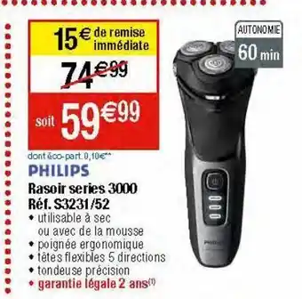 Migros Rasoir philips offre