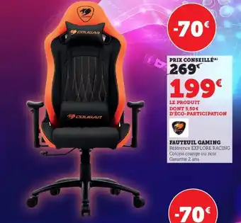 Hyper U Fauteuil Gaming offre