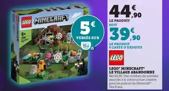 Super U Lego Minecraft Le Village Abandonne offre