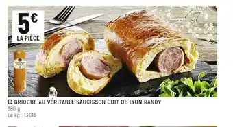 Brioche Au Veritable Saucisson Cuit De Lyon Randy