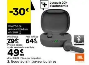 BUT Ecouteurs Intra-Auriculaires offre