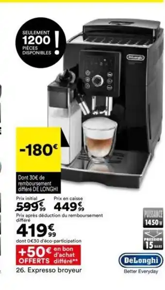 BUT Expresso Broyeur offre