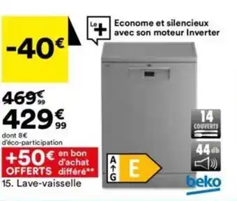 BUT Lave-Vaisselle offre