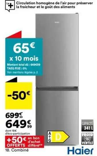 BUT Combine offre