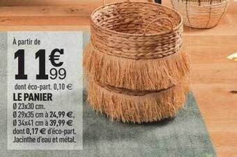 Centrakor Le panier offre