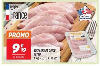 Netto Escalope de dinde netto offre