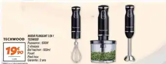Netto Mixeur plongeant 3 en 1 techwood offre