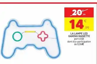 Stokomani La lampe led gaming manette port usb offre