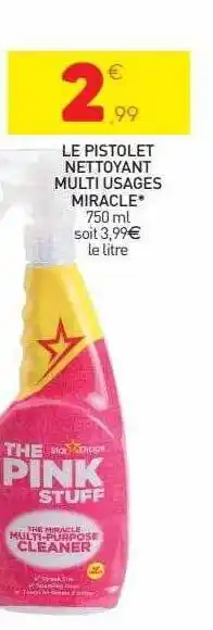 Stokomani Le pistolet nettoyant multi usages miracle the pink stuff offre
