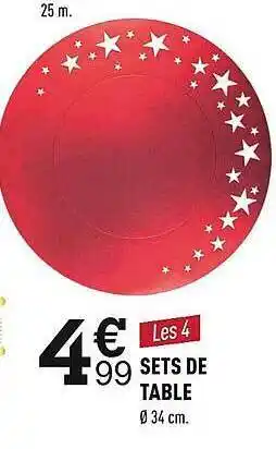 Centrakor Set de table offre