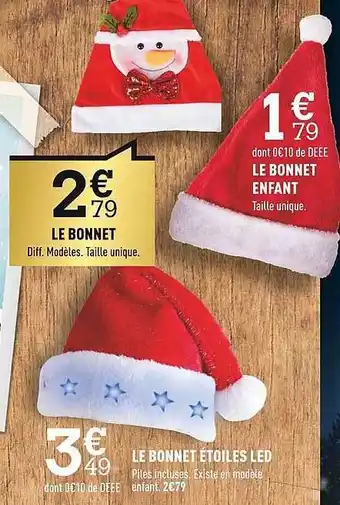 Centrakor Le bonnet, le bonnet étoiles led, le bonnet enfant offre