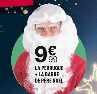 Centrakor La perruque + la barbe du père noël offre