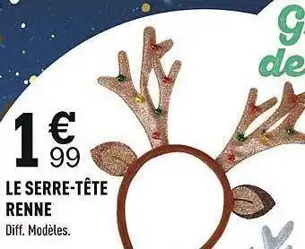 Centrakor Le serre-tête renne offre