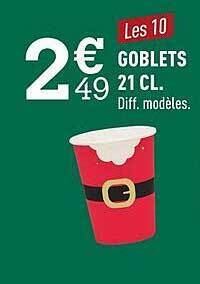 Centrakor Gobelets 21 cl offre