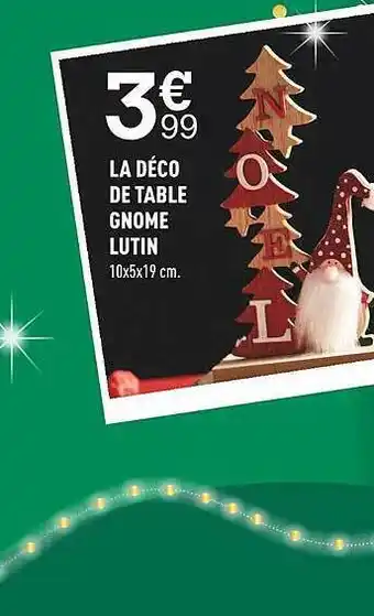 Centrakor La déco de table gnome lutin offre