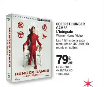 E.Leclerc Coffret hunger games l'intégrale offre
