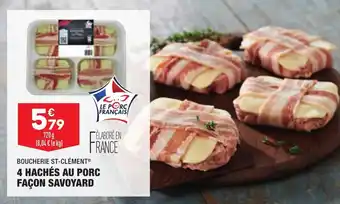 ALDI 4 hachés au porc façon savoyard offre