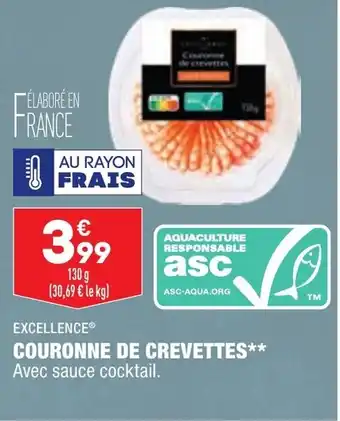 ALDI Couronne de crevettes EXCELLENCE offre