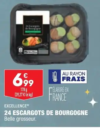 ALDI 24 escargots de bourgogne EXCELLENCE offre