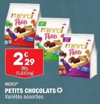 ALDI Petits chocolats MERCI offre