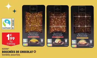 ALDI Bouchées de chocolat ISAURA offre