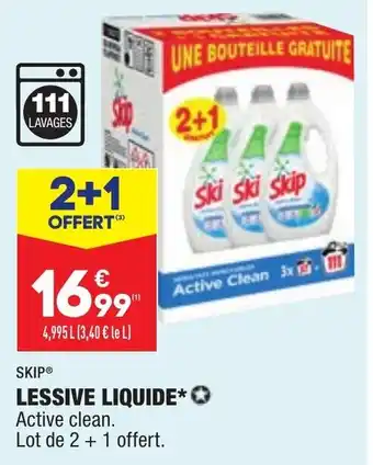 ALDI Lessive liquide SKIP offre