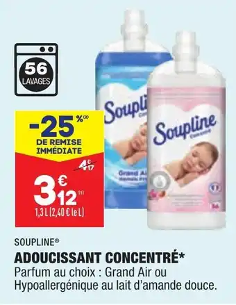 ALDI Adoucissant concentré SOUPLINE offre