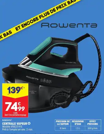 ALDI Centrale vapeur ROWENTA offre