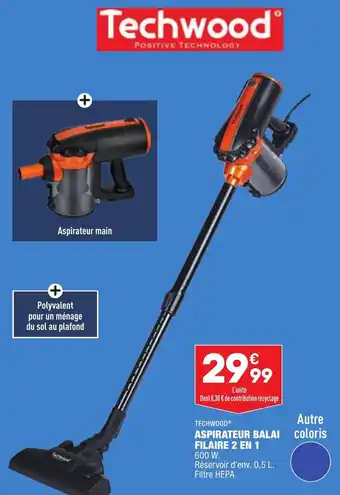ALDI Aspirateur balai filaire 2 en 1 offre